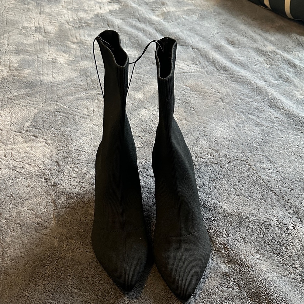 MIA Black Heeled Boots